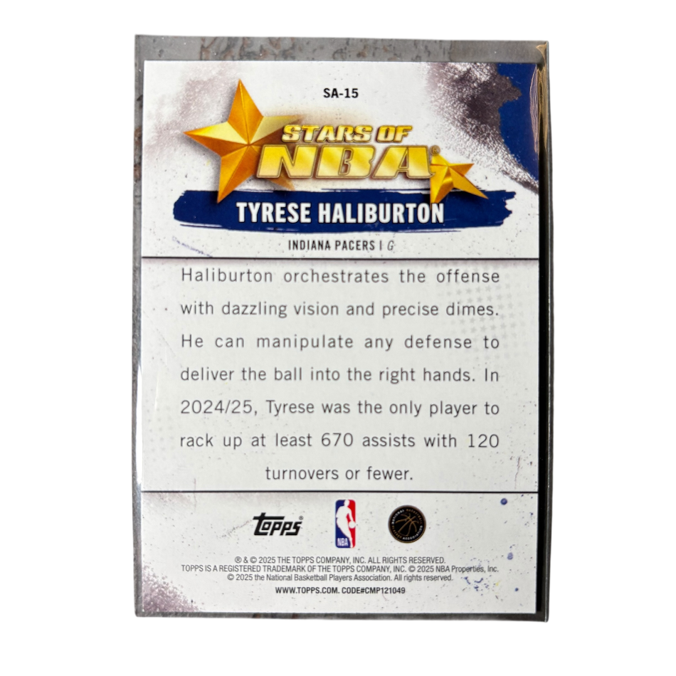 HALIBURTON - 2025/26 Topps Stars of NBA /25