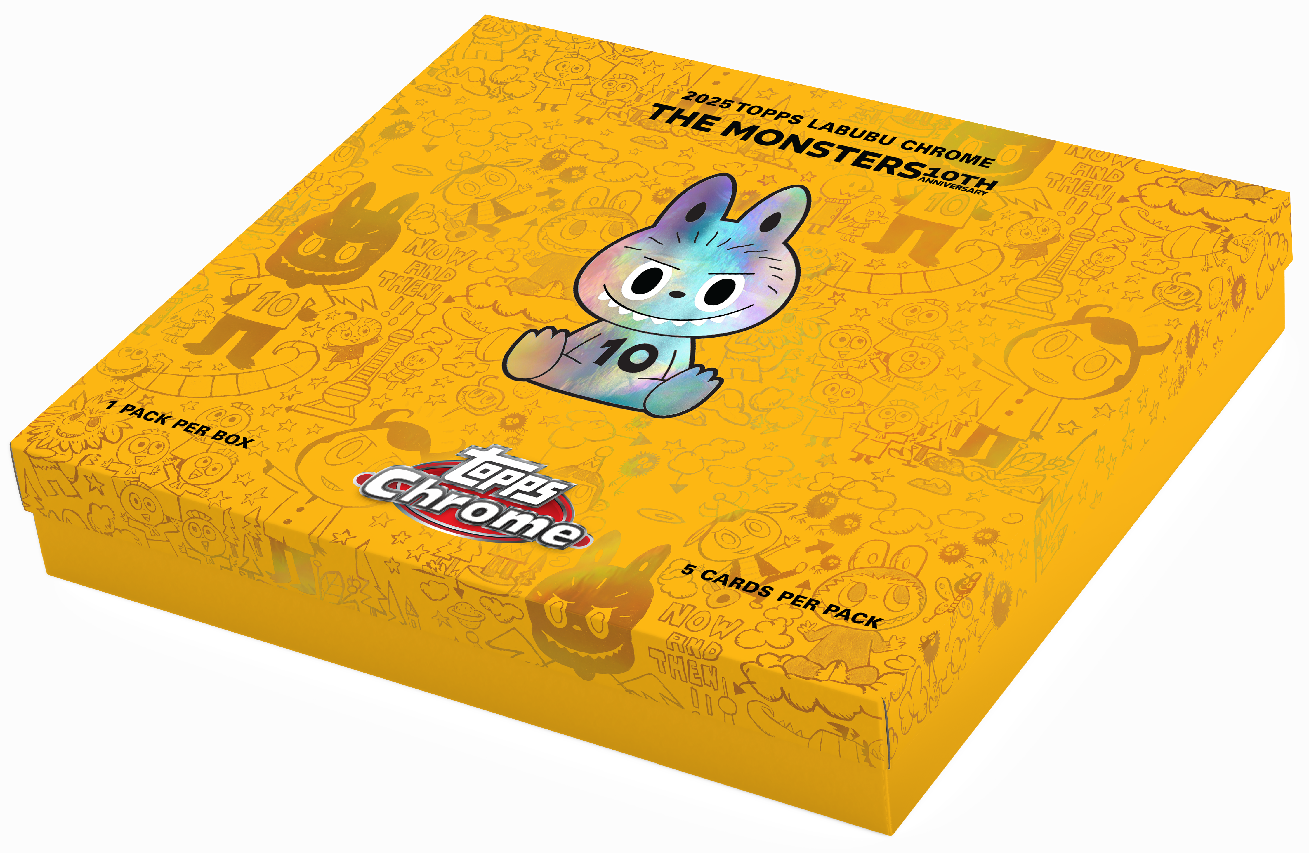 2025 Topps Labubu Chrome® 10th Anniversary Hobby Box (PRE-ORDER