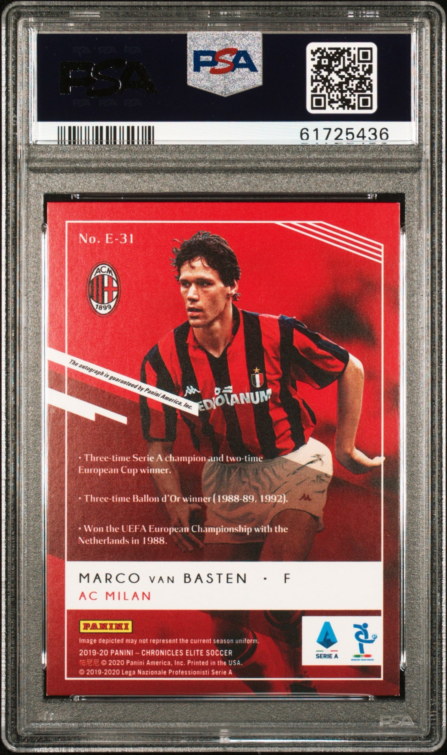 VAN BASTEN - 2019 Chronicles Auto PSA 8.5