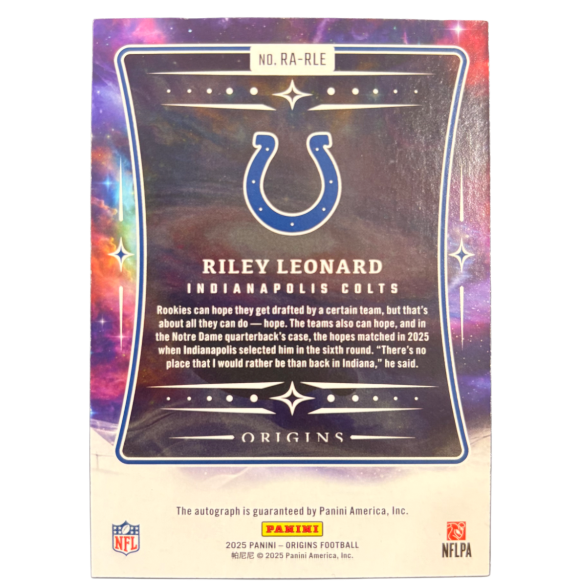 RILEY LEONARD - 2025 Origins /25 Auto RC