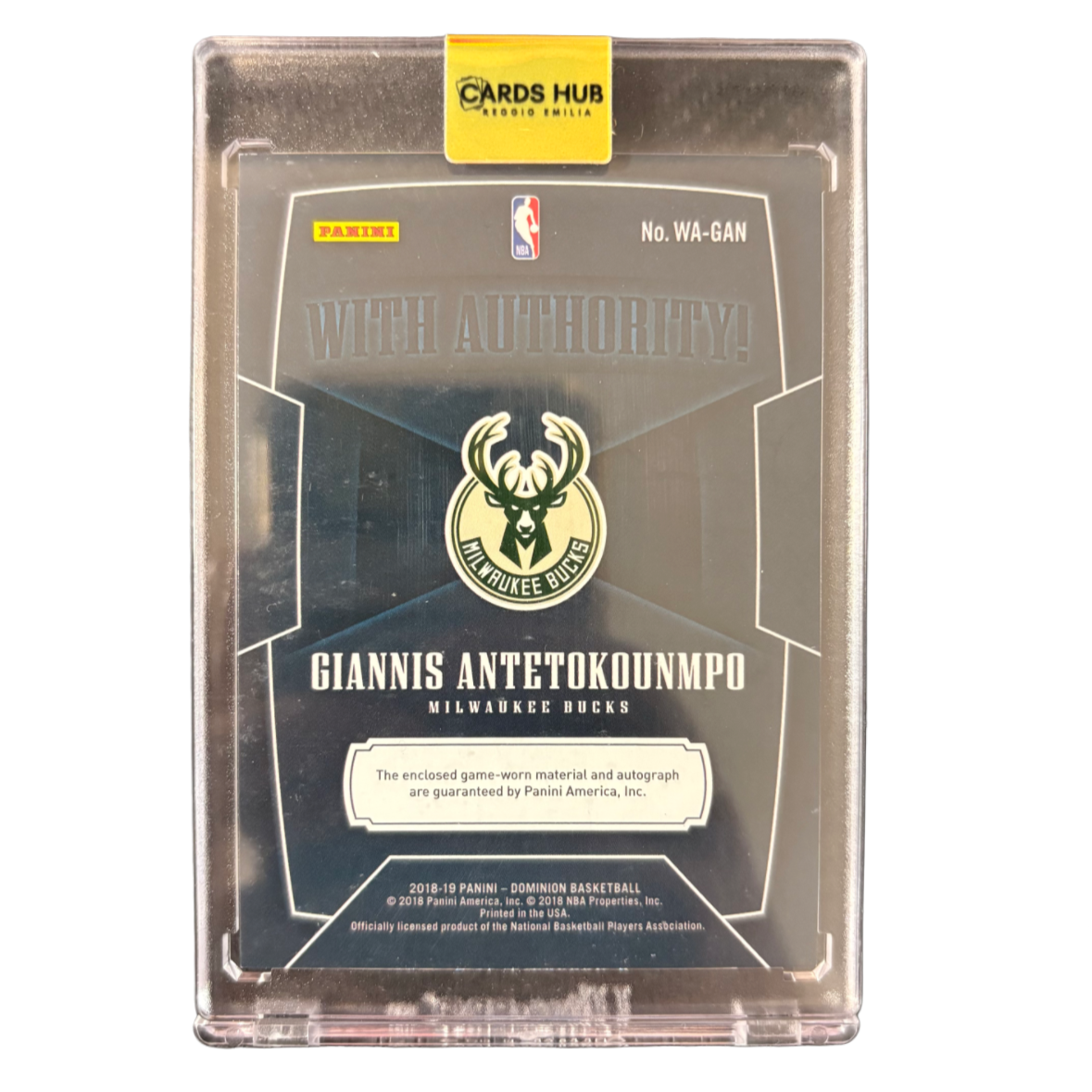 ANTETOKOUNMPO - 2018/19 Dominion /49 Patch Auto