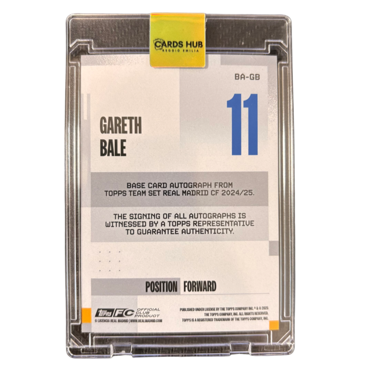 BALE - 2024/25 Topps Real Madrid Team Set /10 Auto