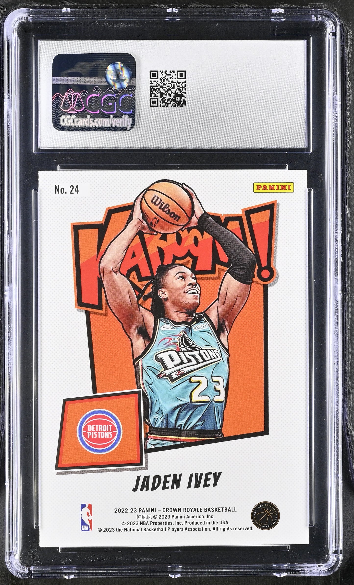 JADEN IVEY - 2022/23 Crown Royale "Kaboom!" RC CGC 9