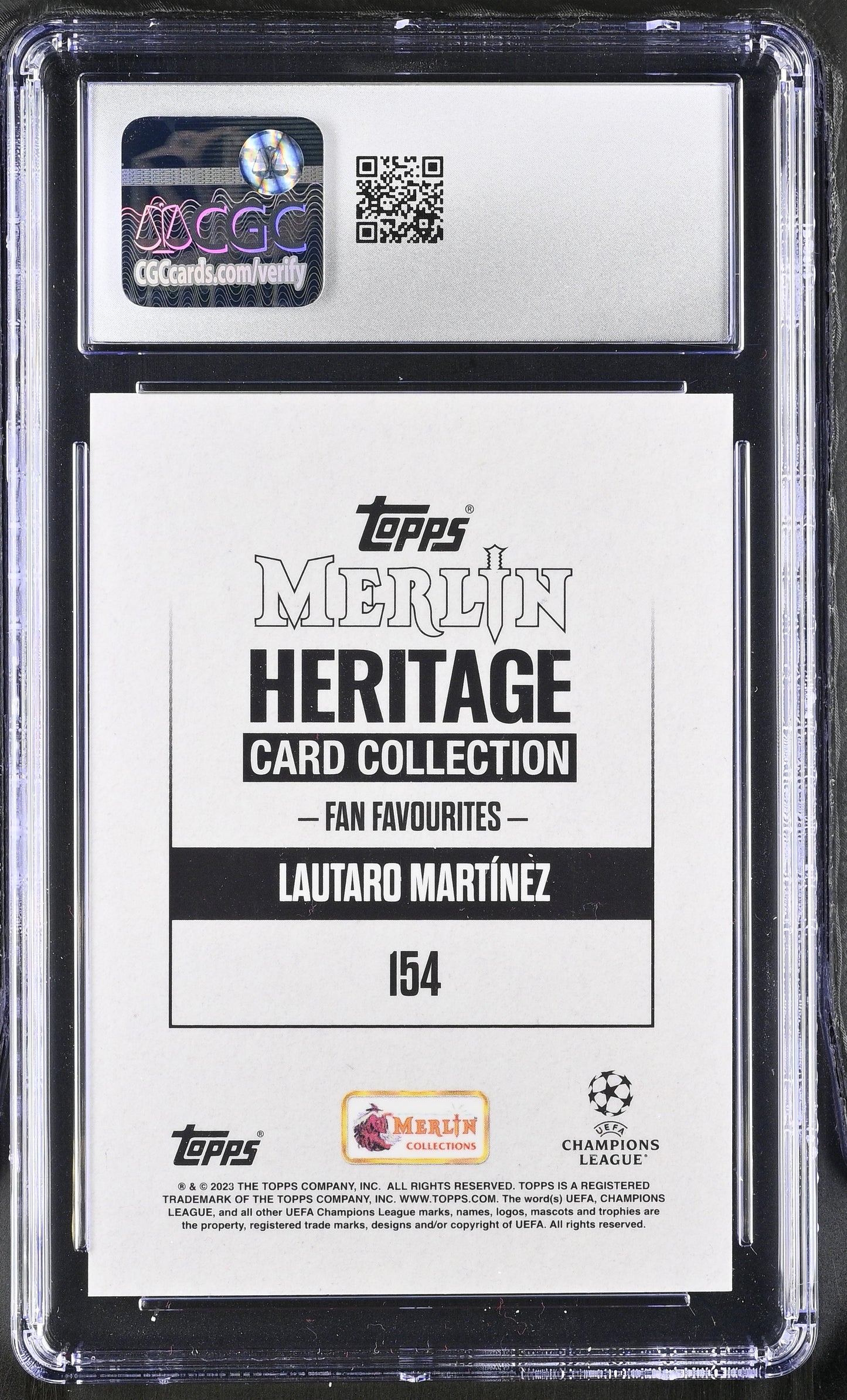 LAUTARO - 2023/24 Topps Merlin Heritage 1/1 CGC 9