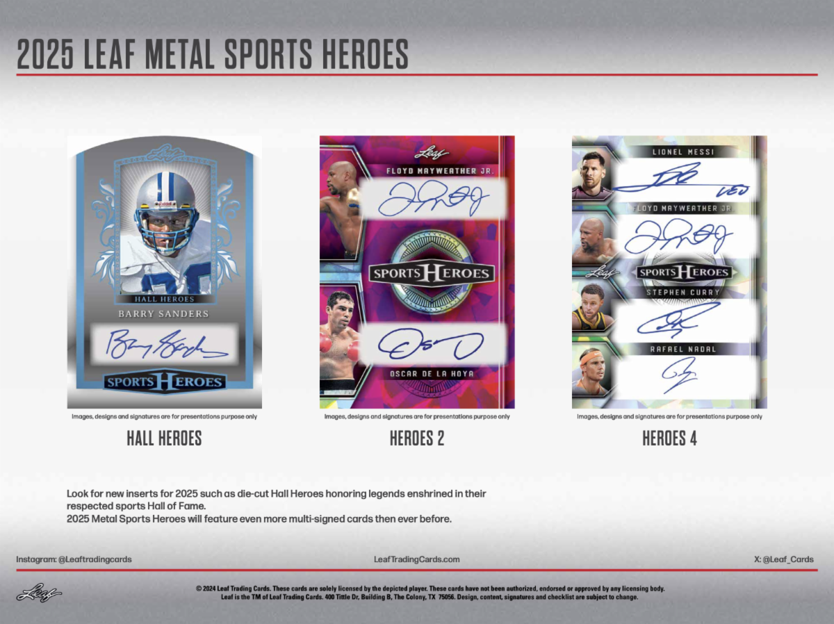 2025 Leaf Metal Sports Heroes Box