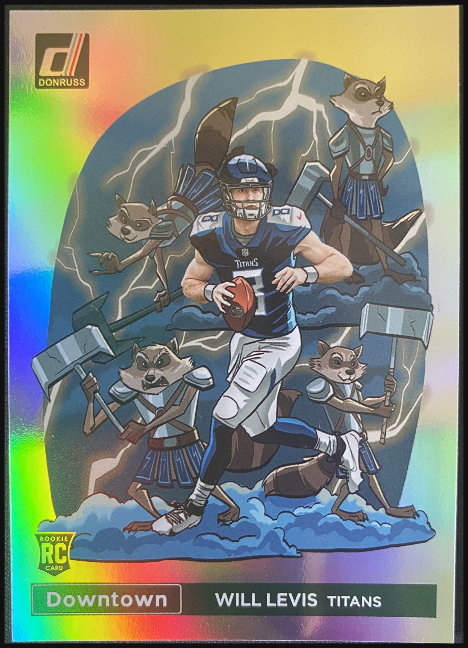 WILL LEVIS 2023 Panini Donruss Downtown RC #D-14 - front