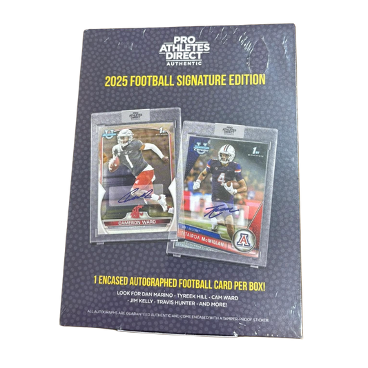 2025 Pulse Pro Athletes Direct Authentic Signature Edition Football Hobby Box
