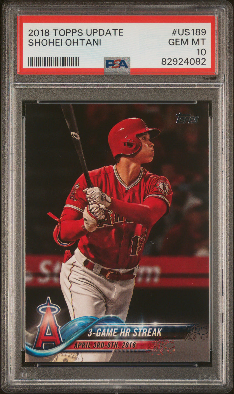 SHOHEI OHTANI - 2018 Topps Update RC #US189 PSA 10