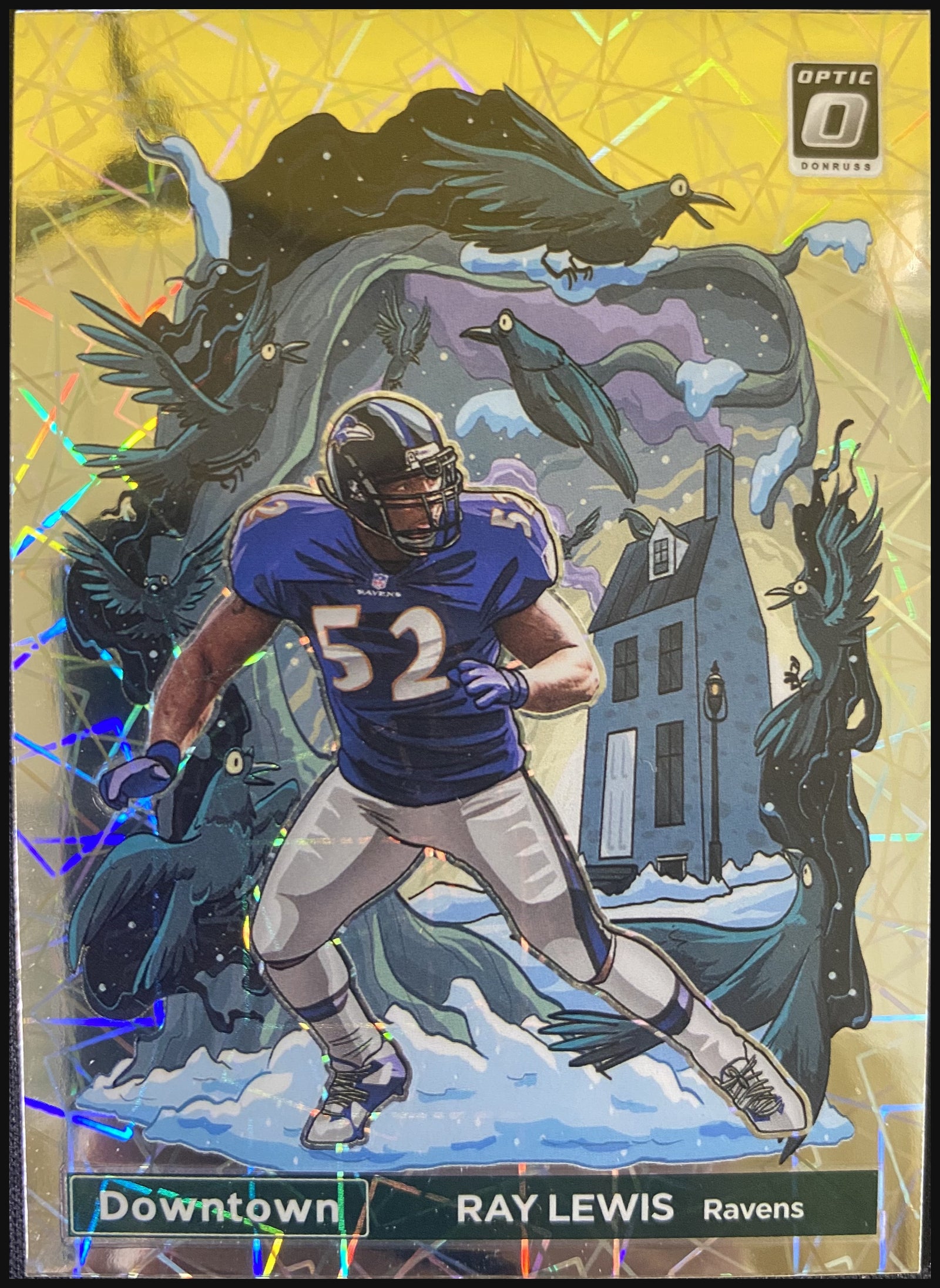 RAY LEWIS 2022 Panini Donruss Optic Downtown #DT-RL - front