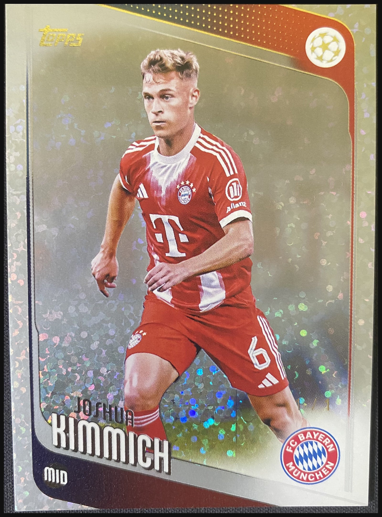 JOSHUA KIMMICH 2025/26 Topps UEFA Club Competitions Raindrops #55 - front