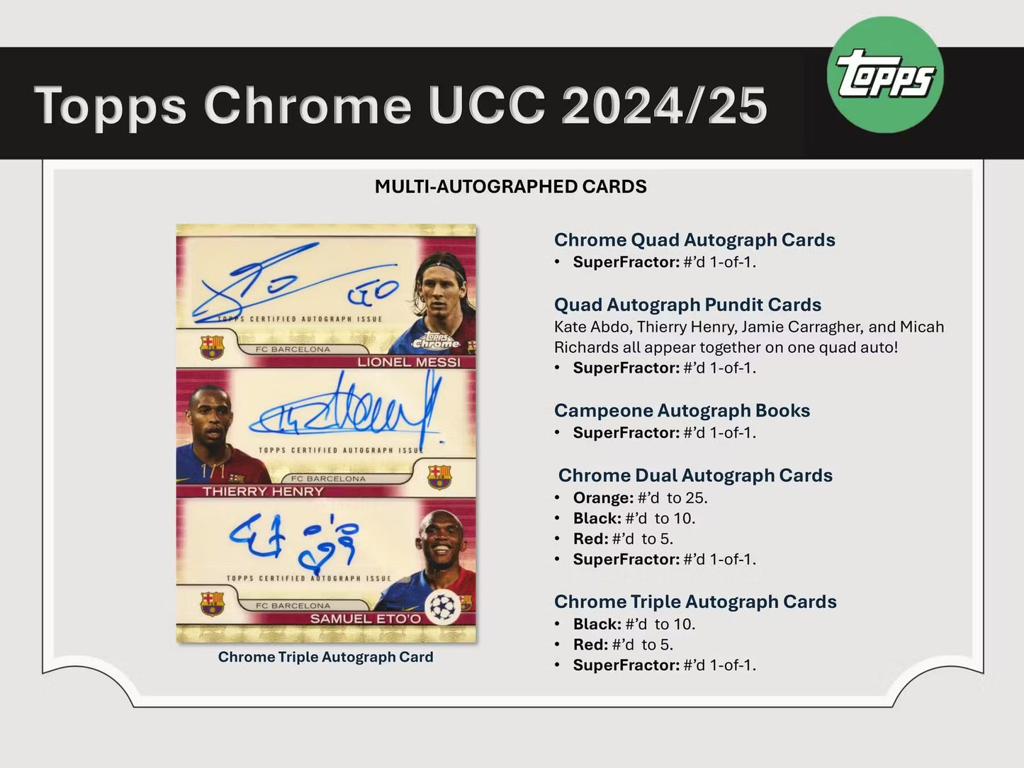 2024/25 Topps Chrome UCC Hanger Box