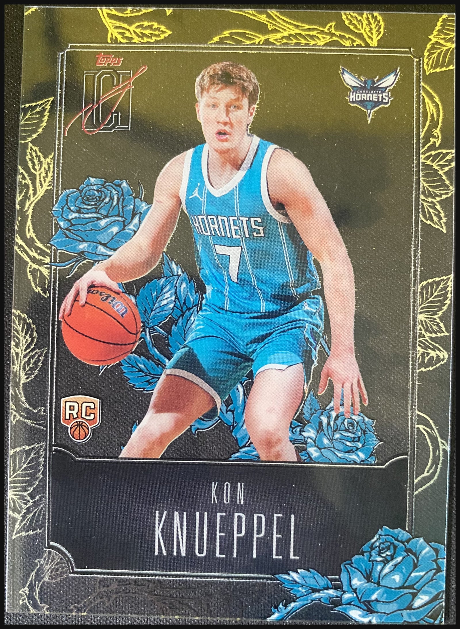 KON KNUEPPEL 2025/26 Topps Signature Class Basketball Roses Acetate SSP RC #R-18 - front