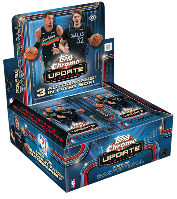 2025-26 Topps Chrome Updates Basketball Jumbo Box