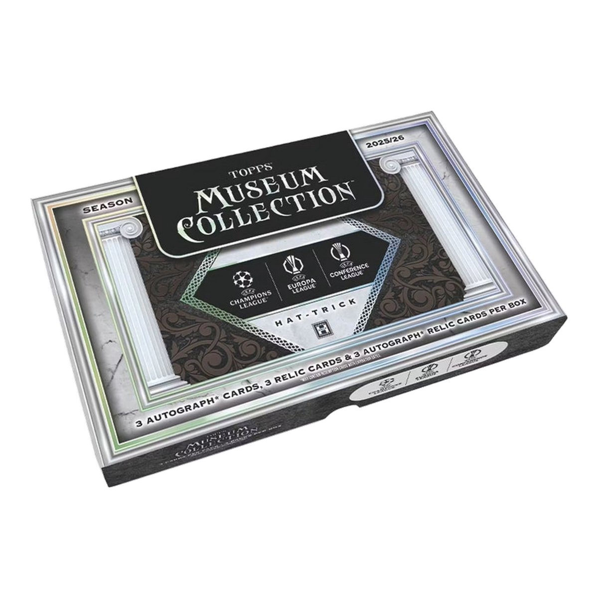 2025-26 Topps Museum Collection UEFA Club Competitions Hat-Trick Box - original packaging