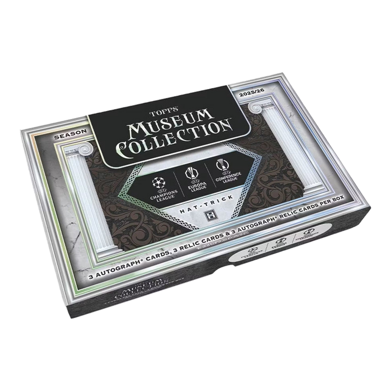 2025-26 Topps Museum Collection UEFA Club Competitions Hat-Trick Box - original packaging