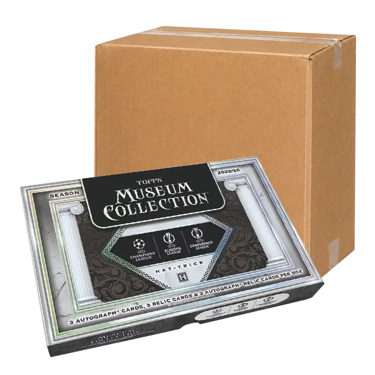 2025-26 Topps Museum Collection UEFA Hat-Trick Case - original Hat-Trick Box with neutral sealed carton
