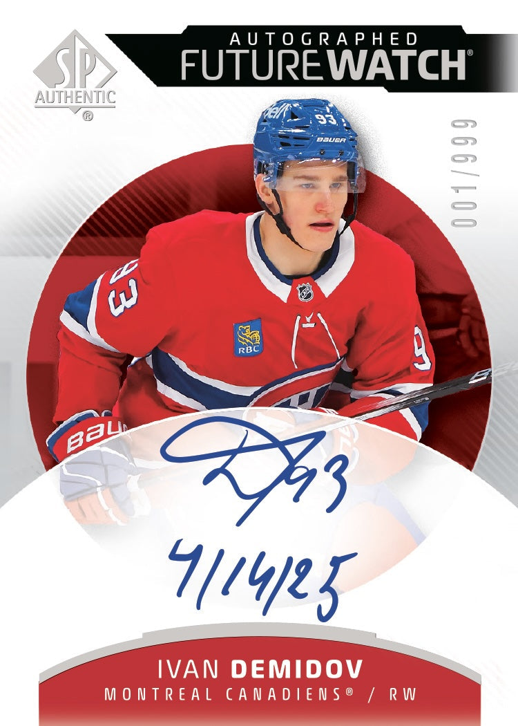 2025/26 Upper Deck SP Authentic Hockey NHL Hobby Box – possible pull example 2