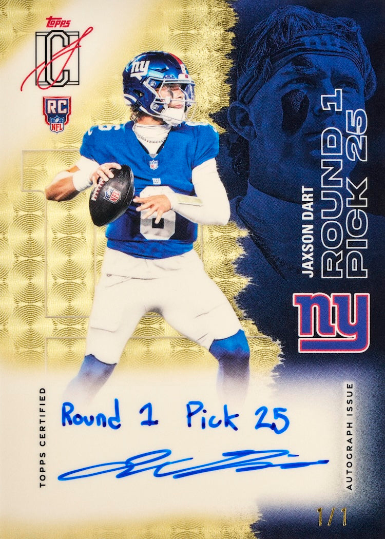 2025 Topps Signature Class Football Hobby Box – possible pull example 1