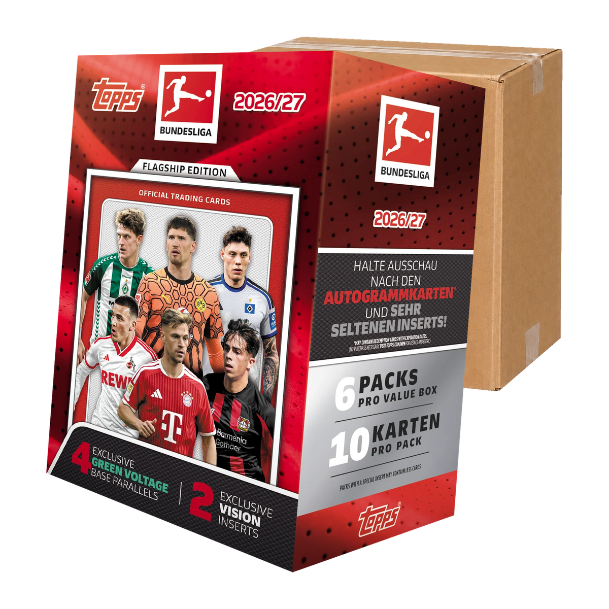 2026/27 Topps Flagship Bundesliga Value Case - illustrative Case composition