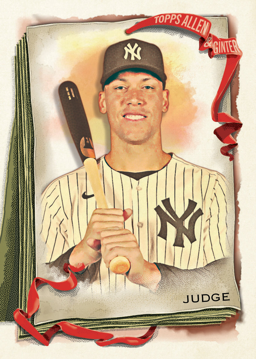 2026 Topps Allen & Ginter Baseball – Aaron Judge, official card preview; possible pull, not guaranteed