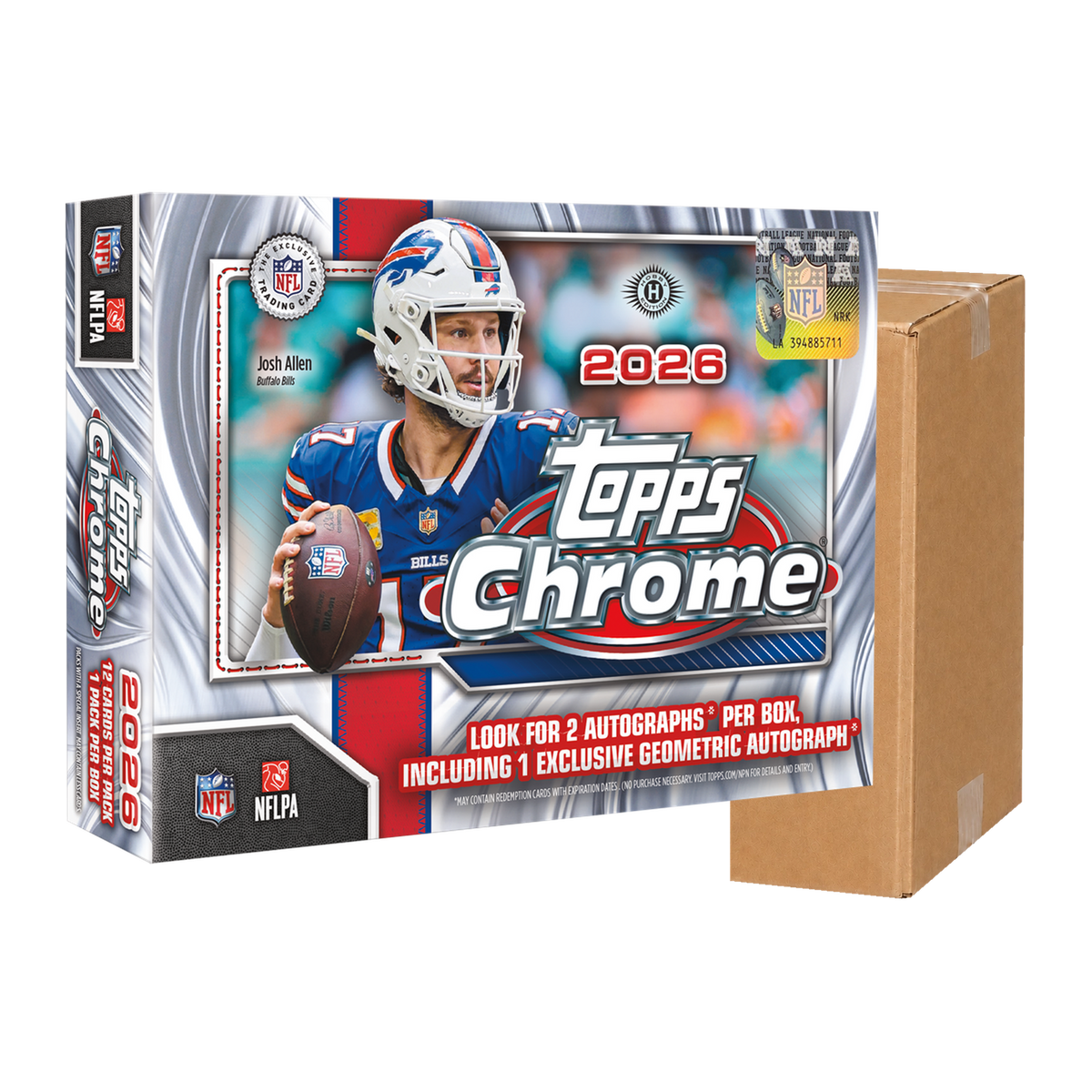 2026 Topps Chrome Football Breakers Delight Case — illustrative Case composition