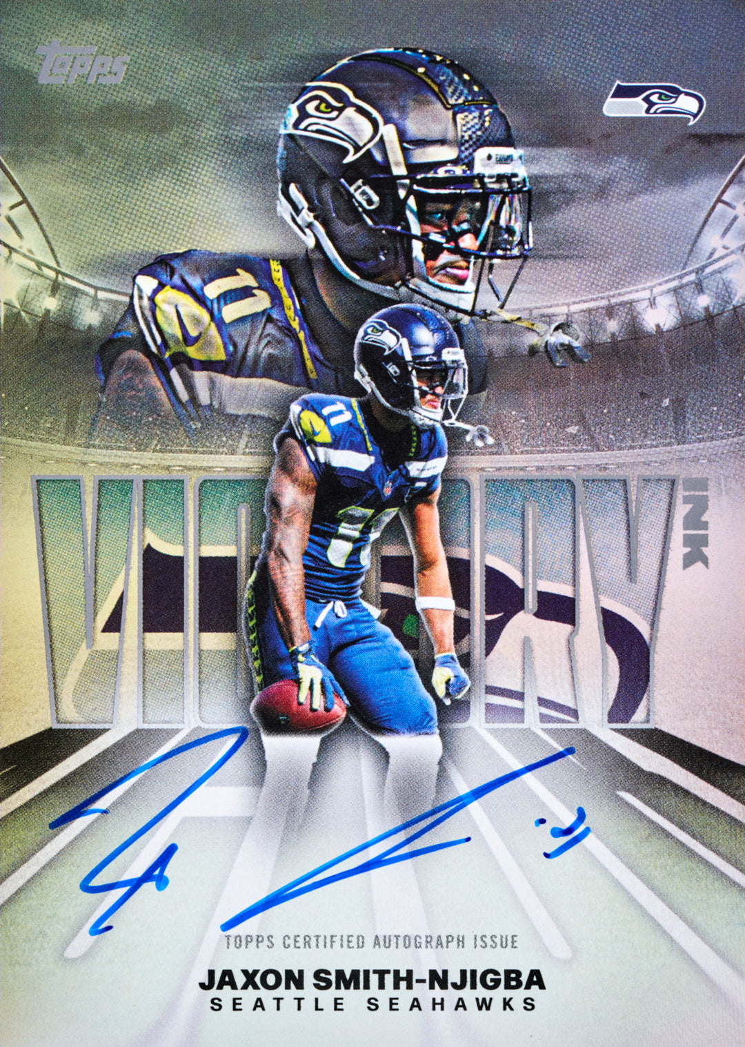 2026 Topps Flagship Football Jaxon Smith-Njigba Victory Ink autograph card