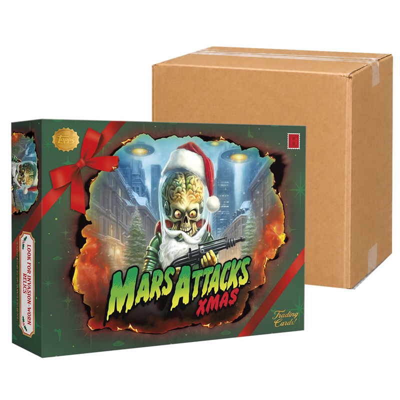 2026 Topps Mars Attacks Christmas Hobby Case – original Hobby Box with neutral sealed case carton