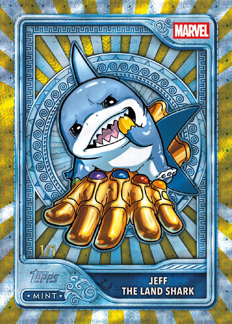 2026 Topps Mint Marvel Jeff the Land Shark one-of-one