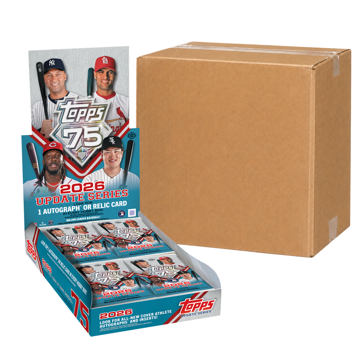 2026 Topps Update Series Baseball Hobby Case - original Hobby Box with illustrative sealed carton