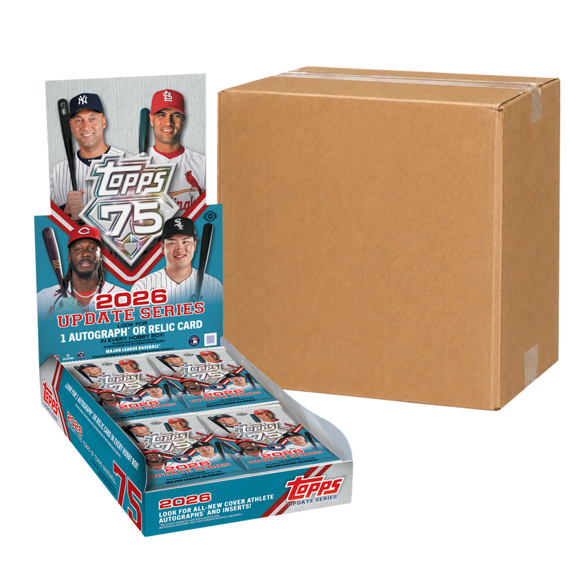 2026 Topps Update Series Baseball Hobby Case - original Hobby Box with illustrative sealed carton