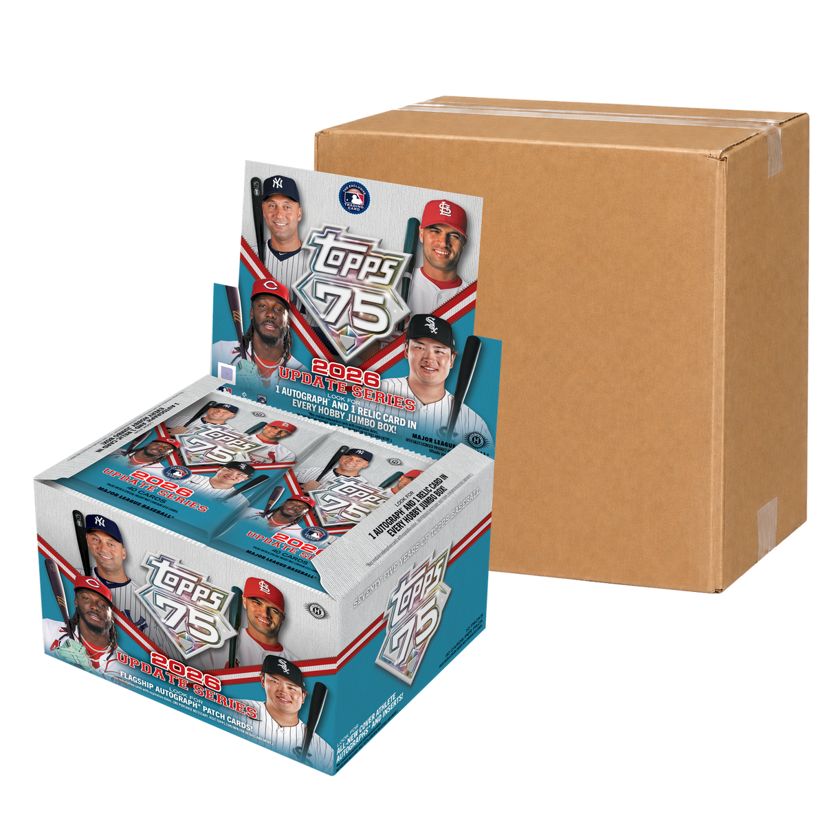 2026 Topps Update Series Baseball Jumbo Case - original Jumbo Box with illustrative sealed carton
