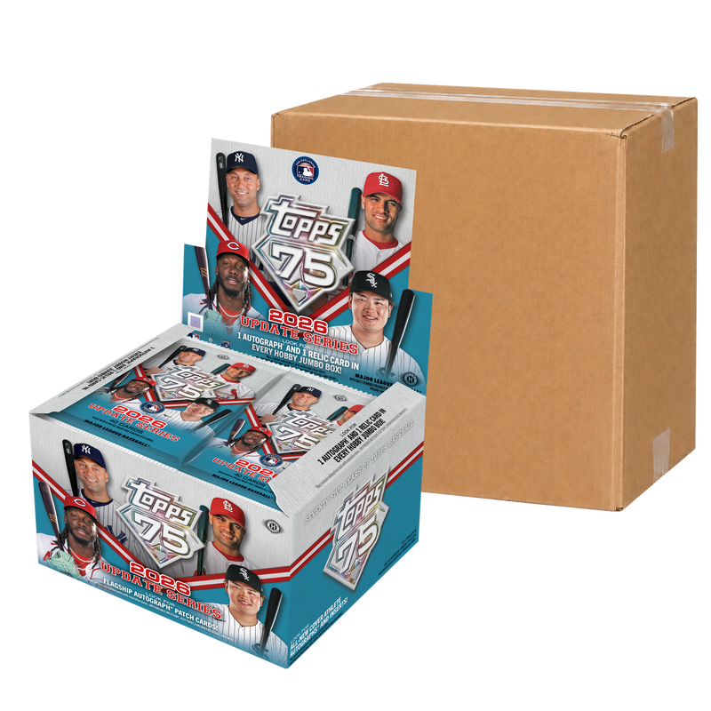 2026 Topps Update Series Baseball Jumbo Case - original Jumbo Box with illustrative sealed carton