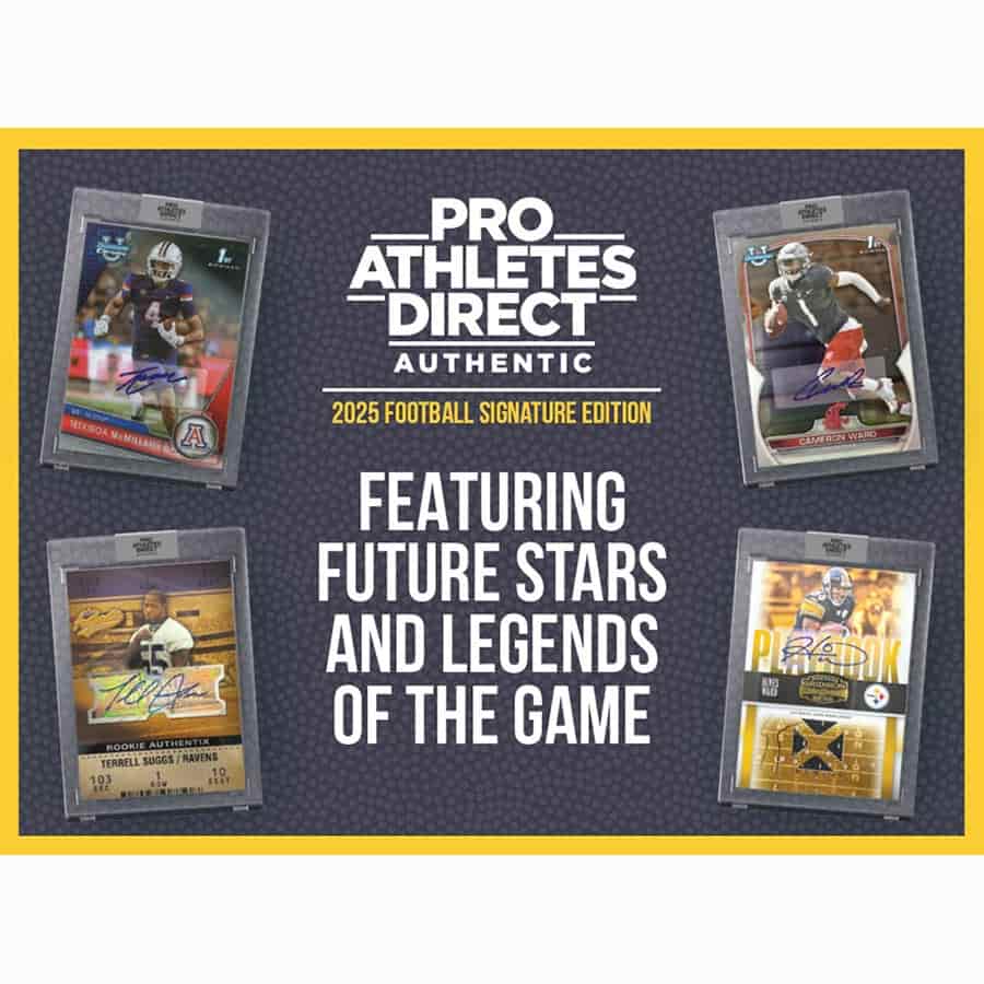 2025 Pulse Pro Athletes Direct Authentic Signature Edition Football Hobby Box