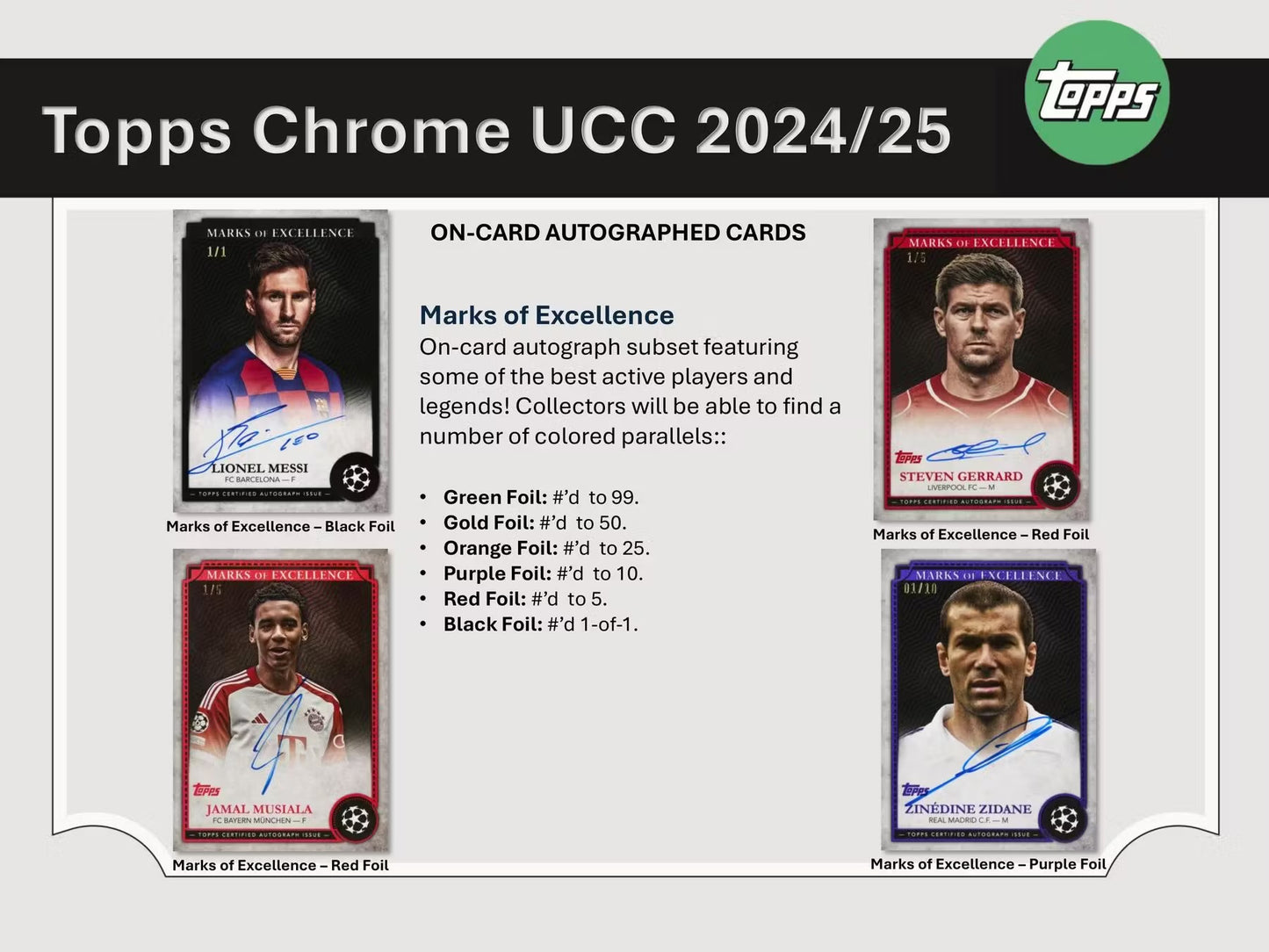 2024/25 Topps Chrome UCC Hanger Box