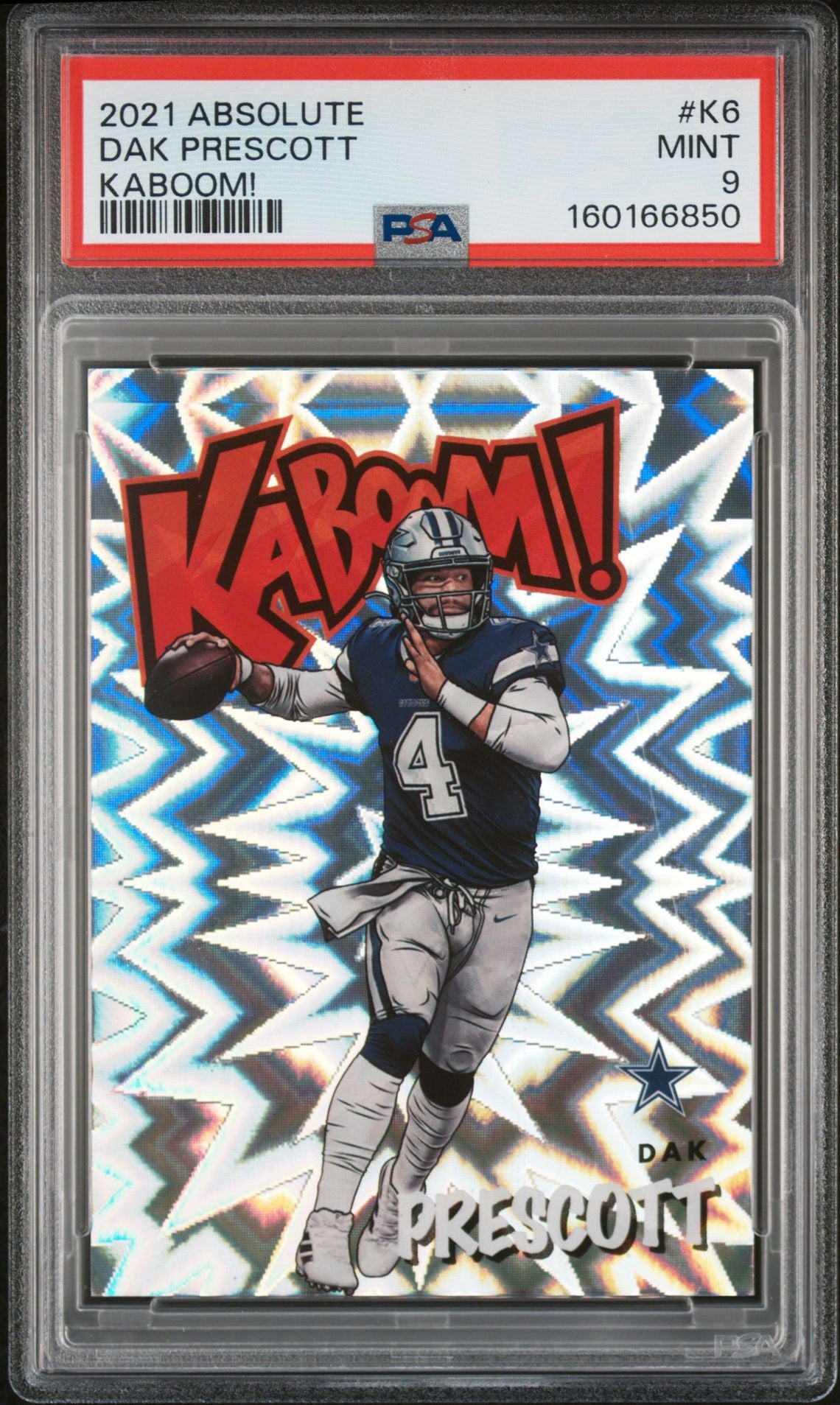 DAK PRESCOTT - 2021 Absolute Kaboom PSA 9 #K6