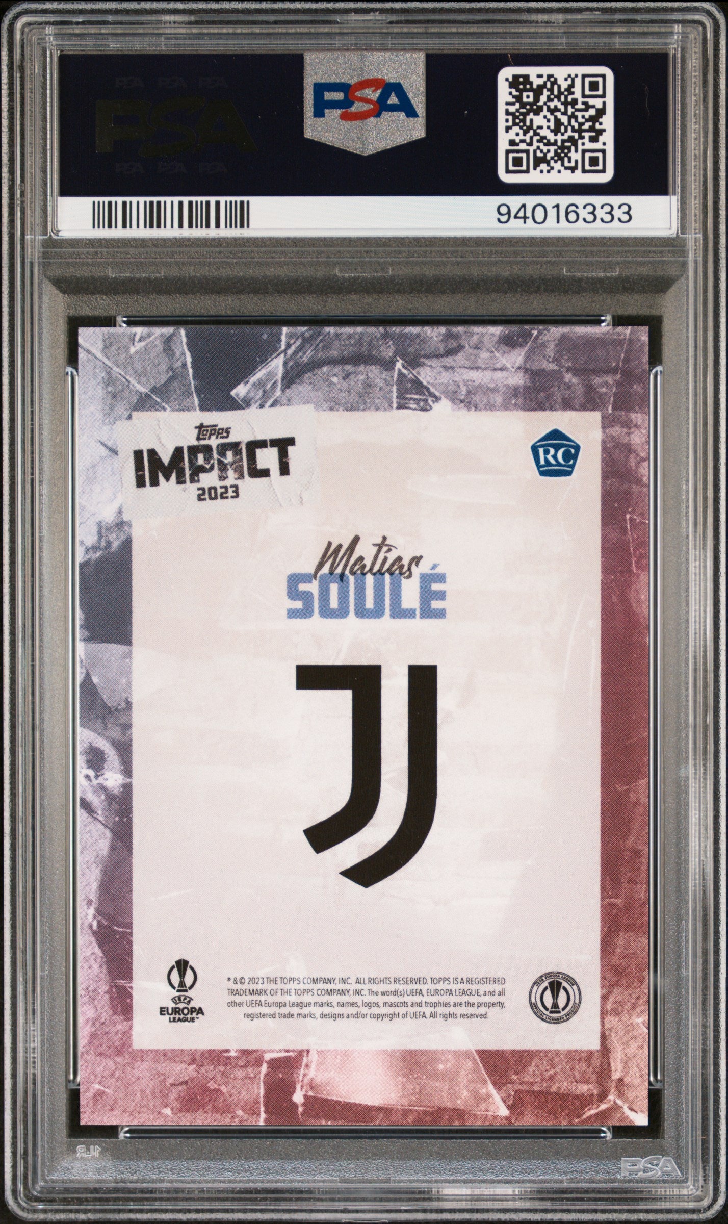 SOULE - 2023 Topps Impact /25 Auto RC PSA 10