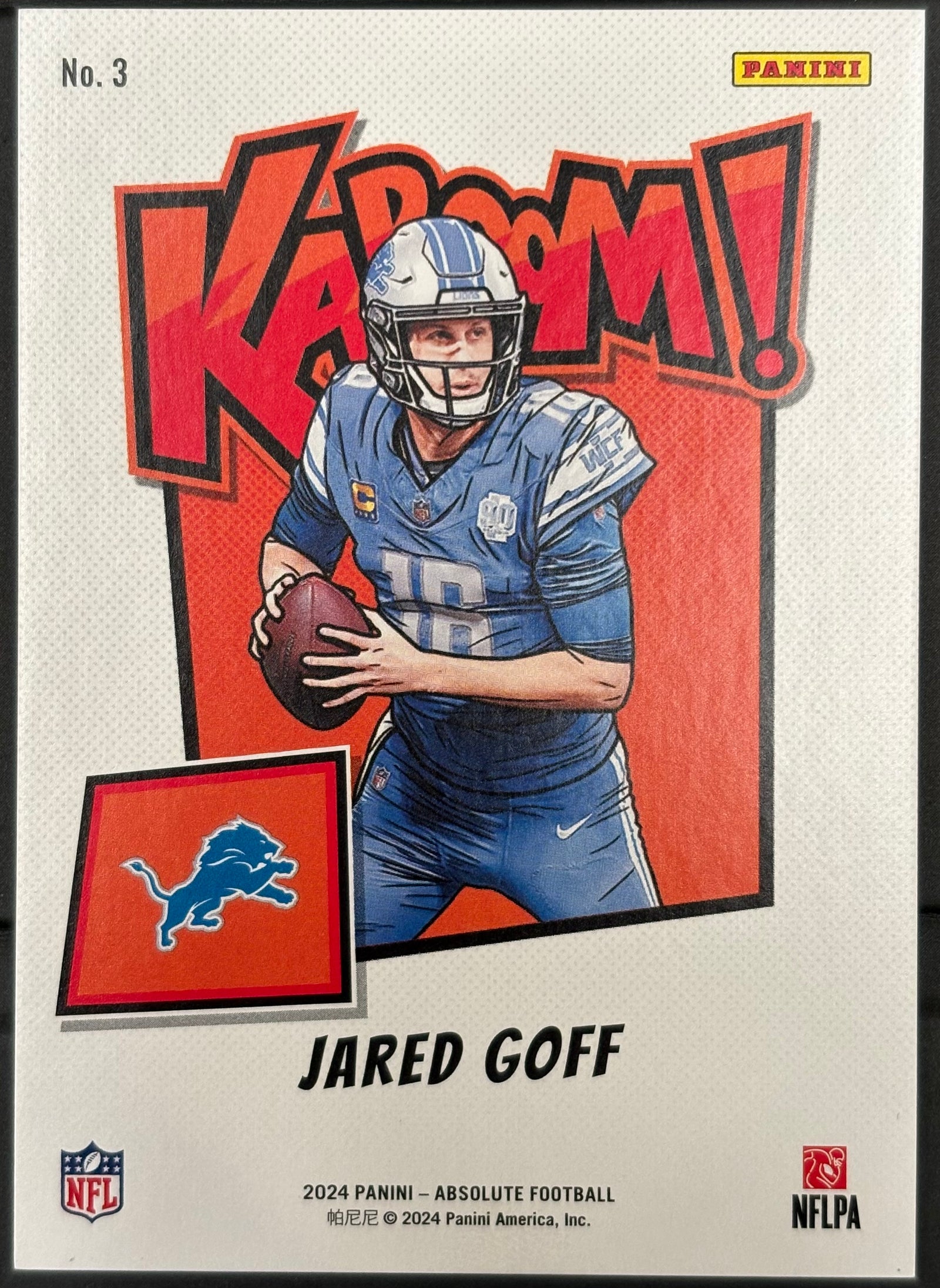 JARED GOFF - 2024 Panini Absolute Kaboom!