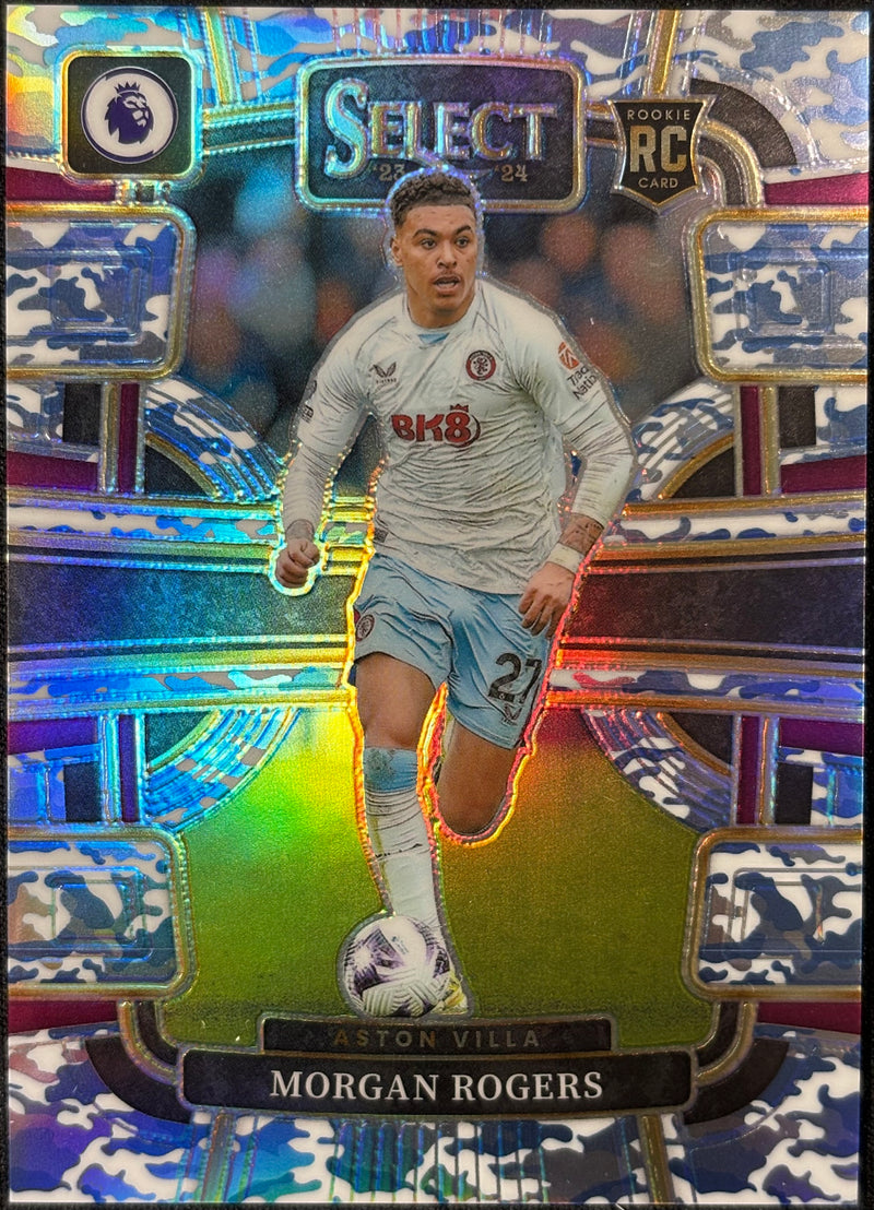 MORGAN ROGERS - 2023/24 Panini Select Premier League Terrace Camo Prizm RC #14 /110