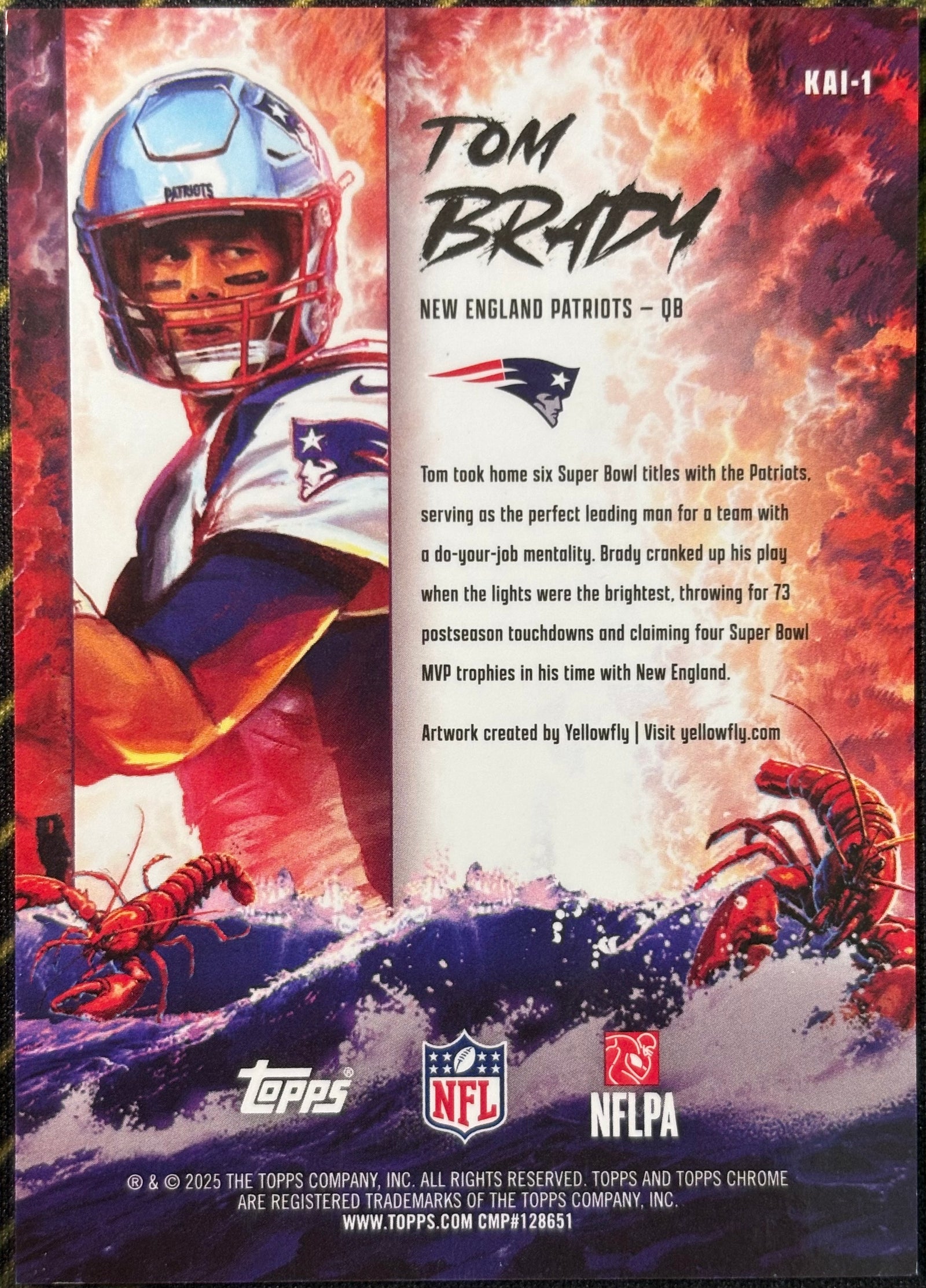 TOM BRADY - 2025 Topps Chrome Kaiju #KAI-1 Case Hit SSP