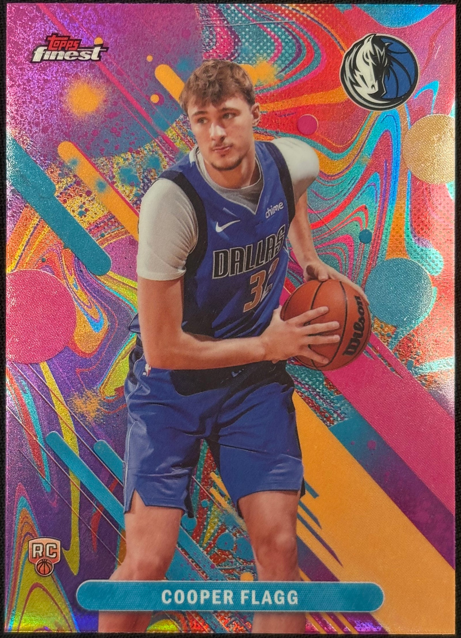 COOPER FLAGG - 2025/26 Topps Finest Oil Spill Refractor RC
