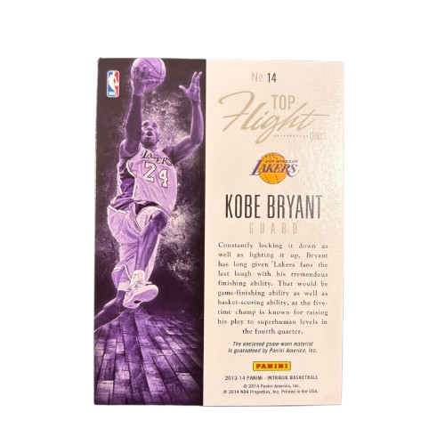 KOBE BRYANT - 2013/14 Panini Intrigue Game-Worn Patch /199