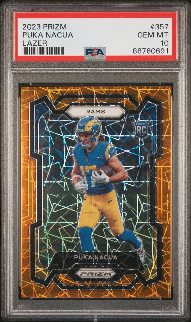PUKA NACUA - 2023 Prizm Lazer RC PSA 10