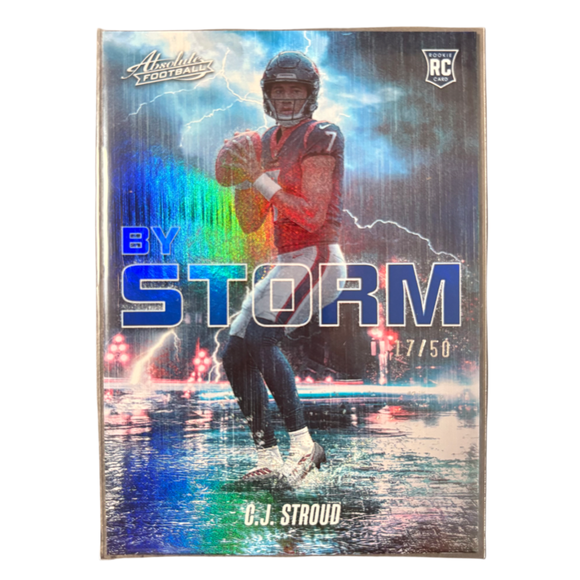 CJ STROUD - 2023 Panini Absolute By Storm Blue /50 RC