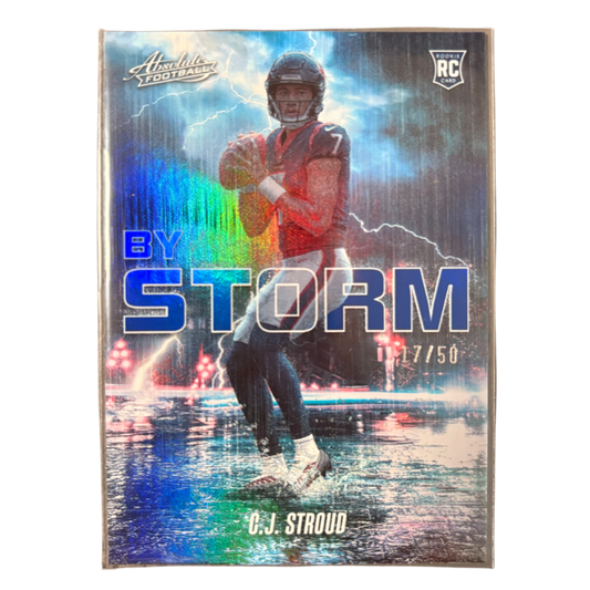 CJ STROUD - 2023 Panini Absolute By Storm Blue /50 RC