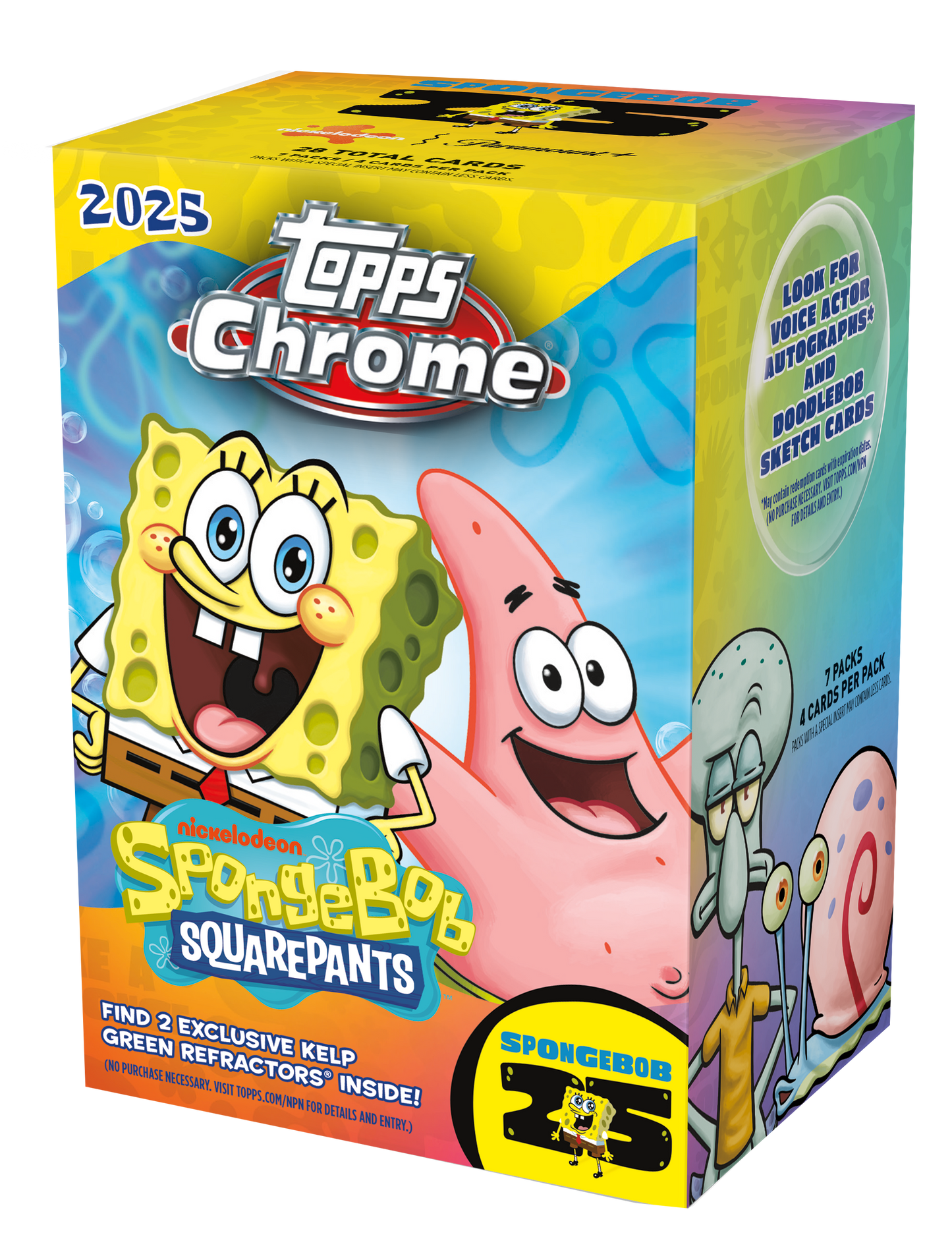 2025 Topps Chrome SpongeBob 25th Anniversary Value Box (PRE-ORDER)