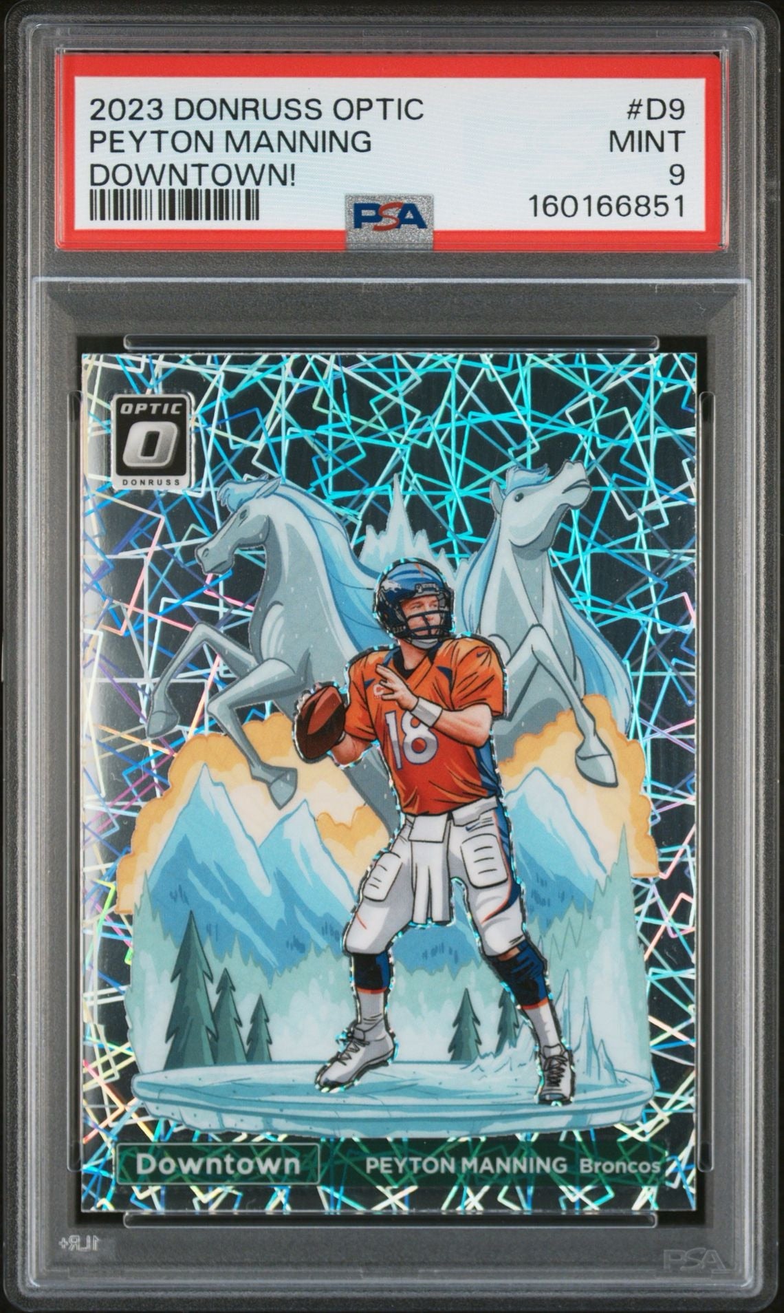 PEYTON MANNING - 2023 Donruss Optic Downtown PSA 9 #D9