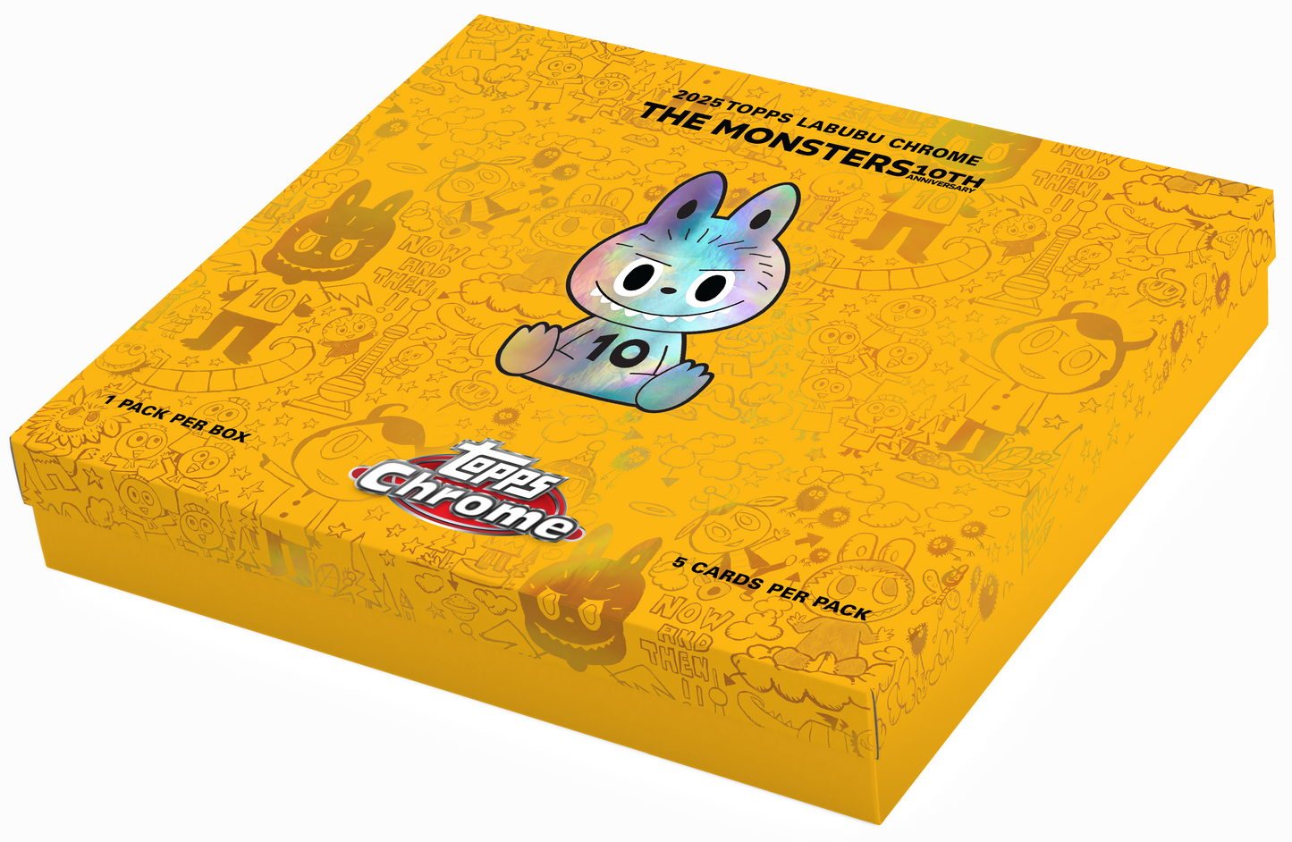 2025 Topps Labubu Chrome® 10th Anniversary Hobby Box (PRE-ORDER)