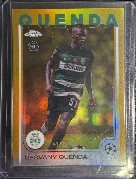 QUENDA - 2024/25 Topps Chrome UCC /50 RC
