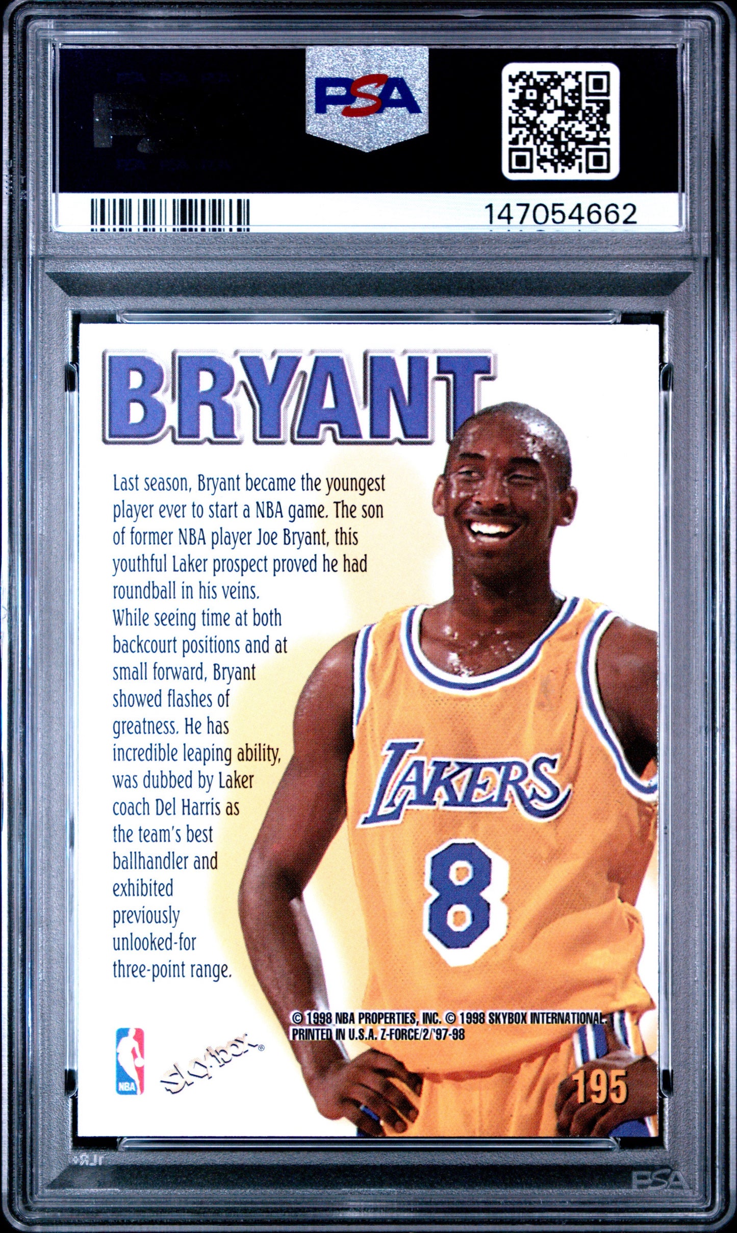 KOBE BRYANT - 1997 Skybox Z-Force
