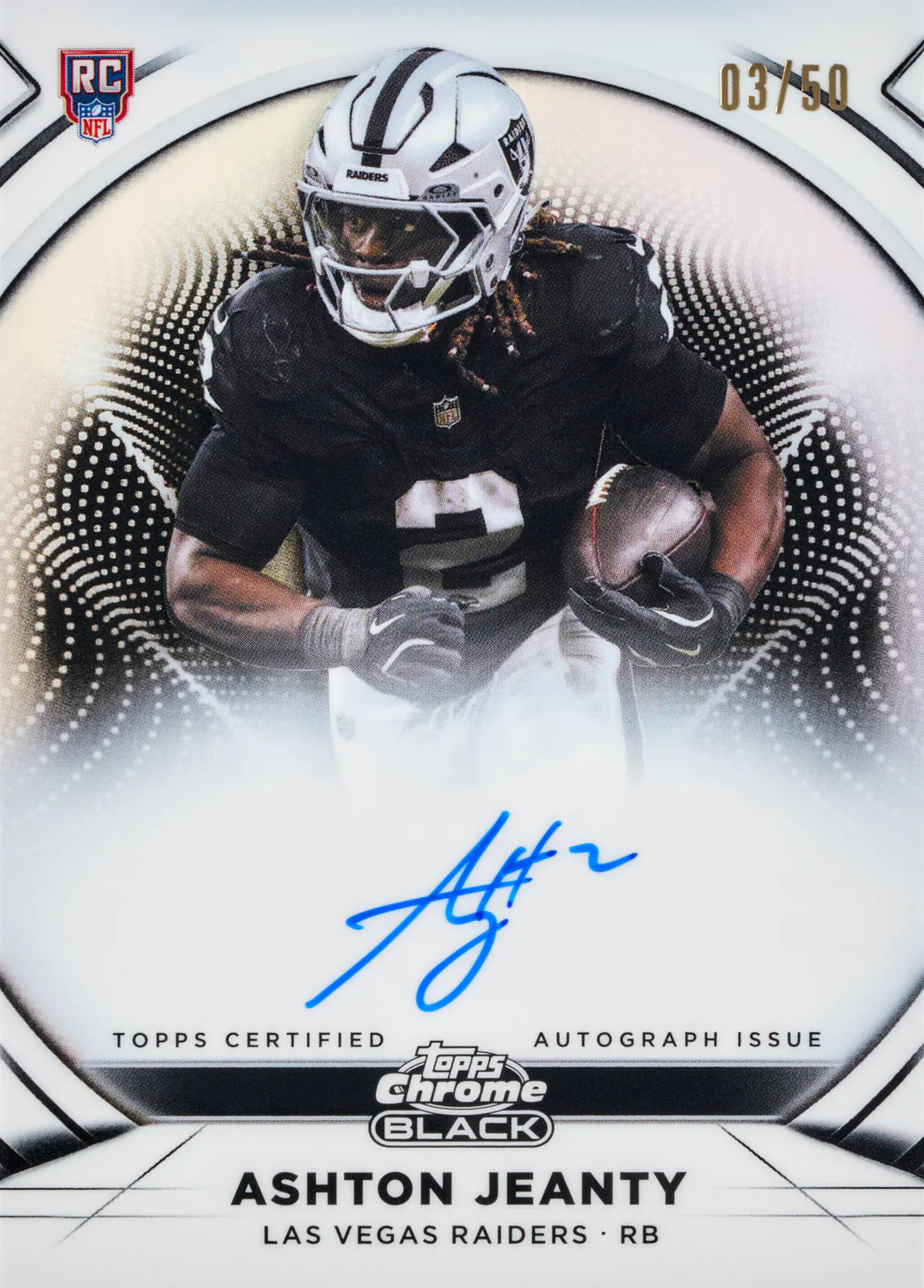 2025 Topps Chrome Black Football Hobby Box (PRE-ORDER)